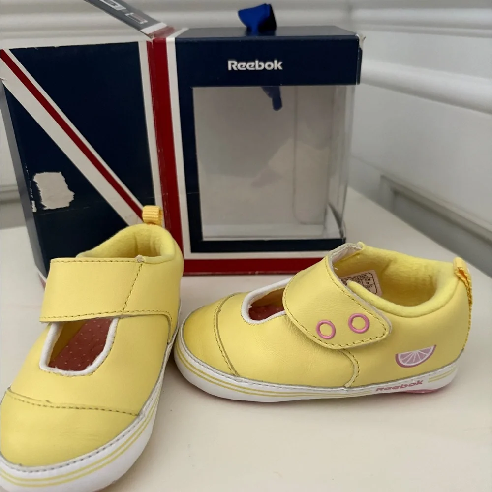 Reebok Yellow Baby Walker Shoes